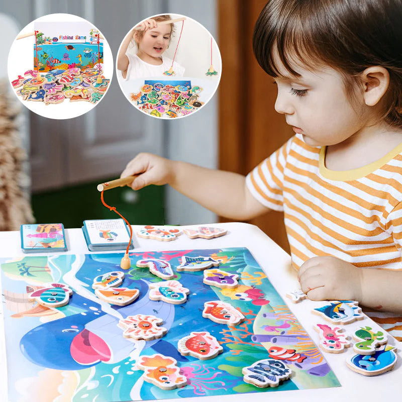 Juego de Pesca Montessori / 1 Juguete para 2 niños