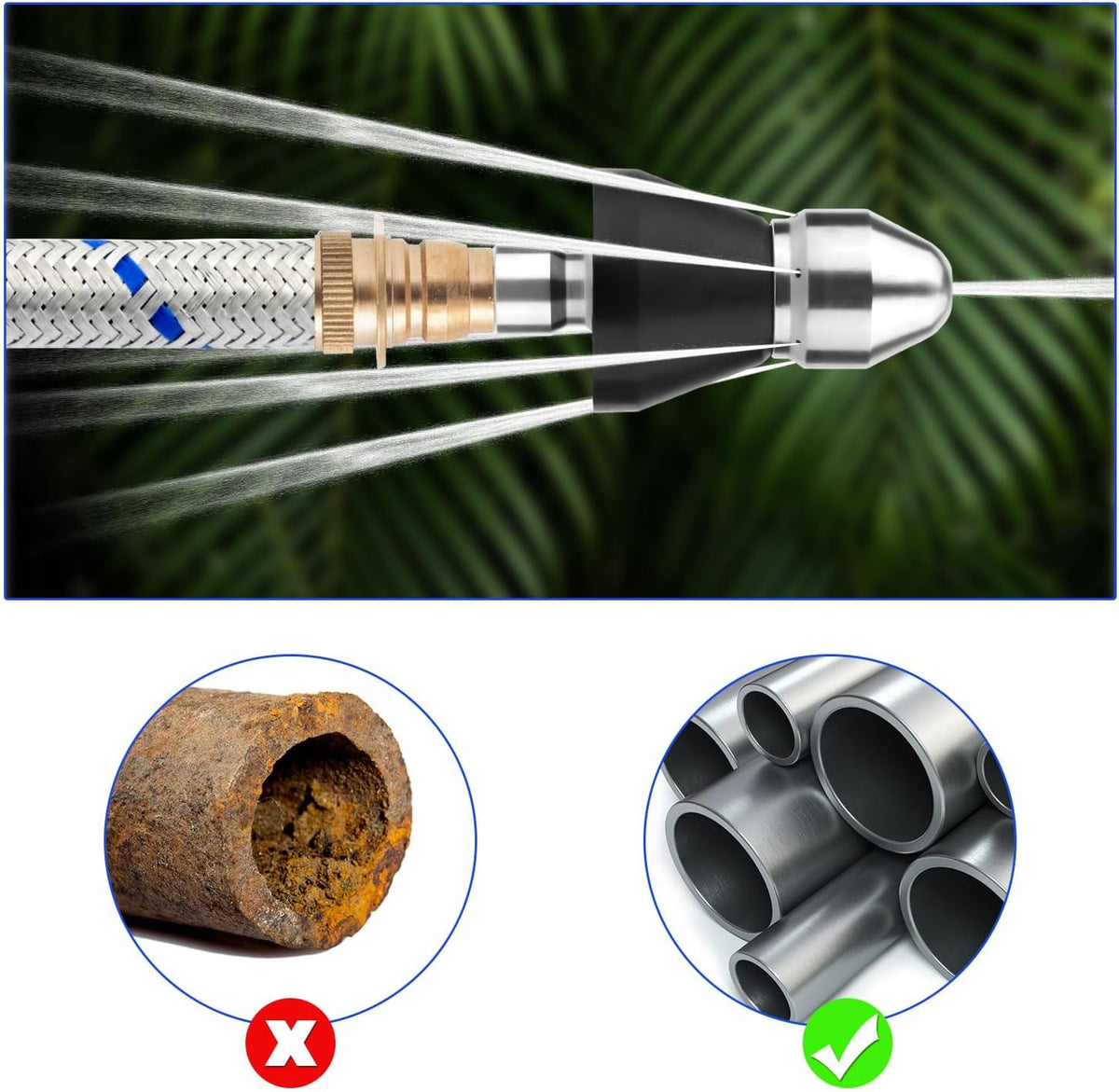 Boquilla de Limpieza a Alta Presión para Tuberías [Último día de descuento]